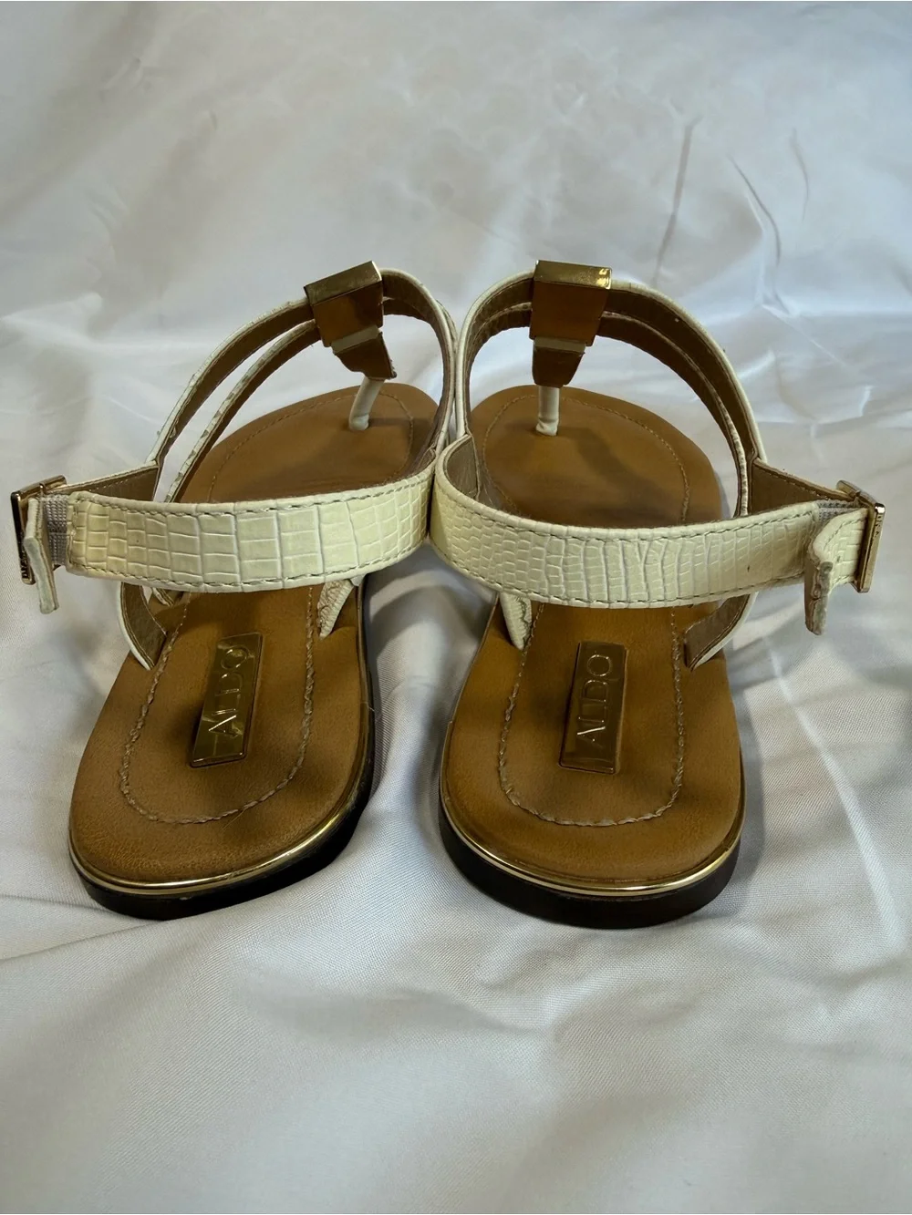 Aldo white strap